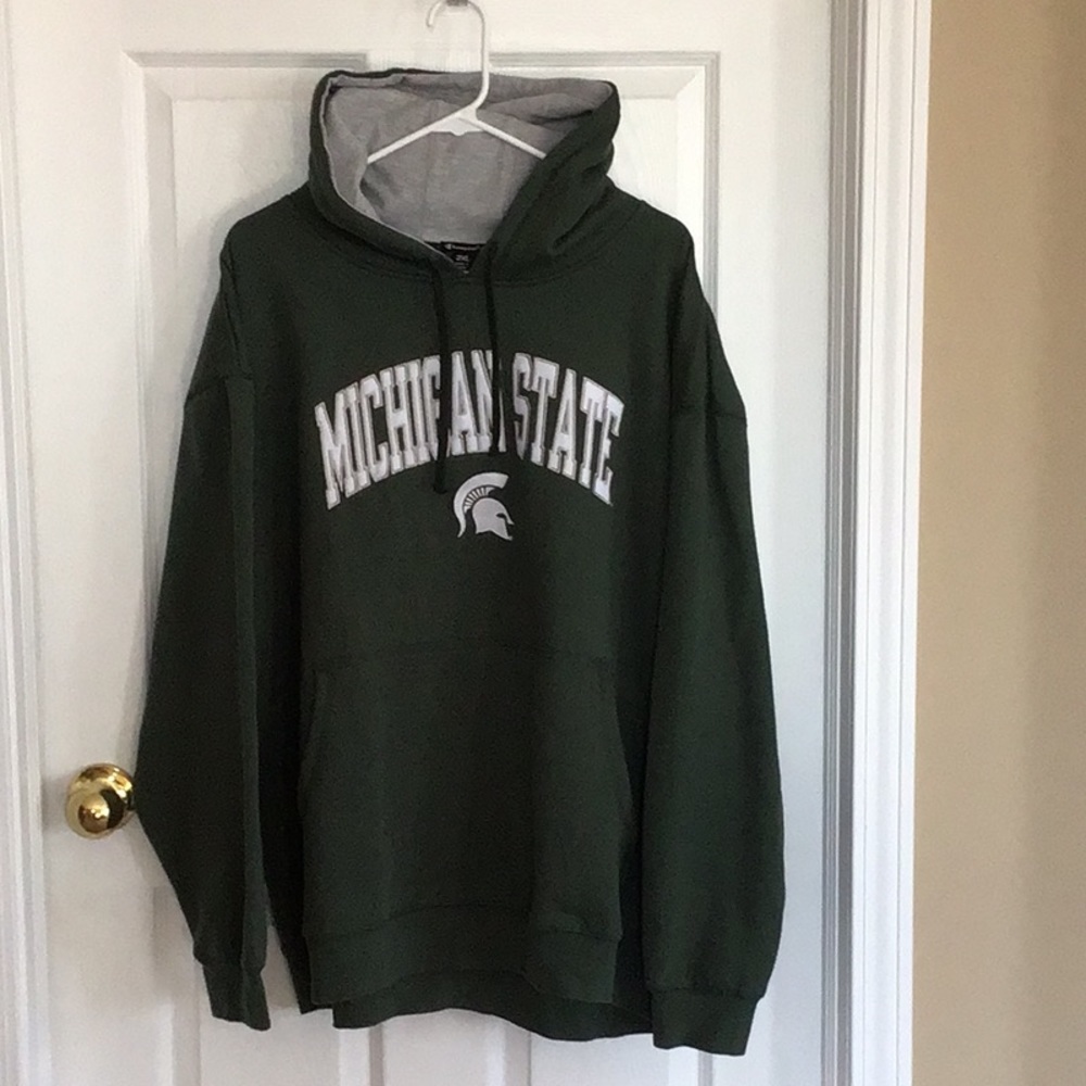 NWT Men’s Michigan State heavy weight Double-Layer Hood Sweatshirt. Size XXL
